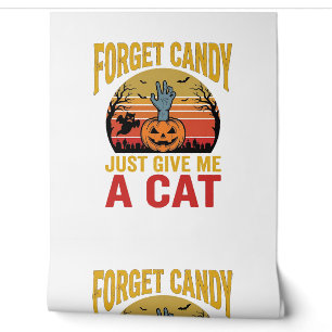 Papier Peint Chemise drôle de bonbons pour amateur de chats Hal