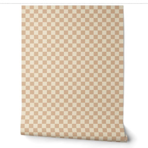 Papier Peint Chèques neutres beige clair Brown y2k