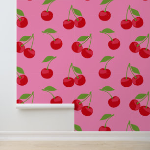 Papier Peint Cherry Aesthétique Cute Cherries Motif