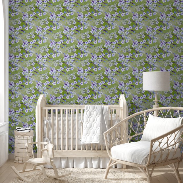 Papier Peint Cherry Blossom - Sakura sans couture motif 2 (Enfants)