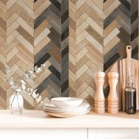 Chevron Herringbone Ton Neutre