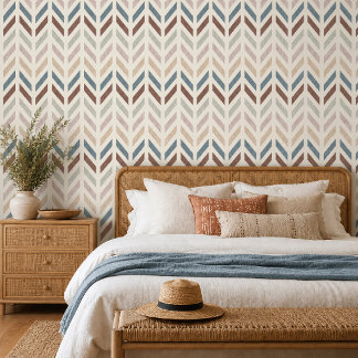 Papier Peint Chevrons Bohème 