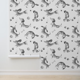 Papier Peint Chien Chien Chien Chien Chien Empreintes de pattes