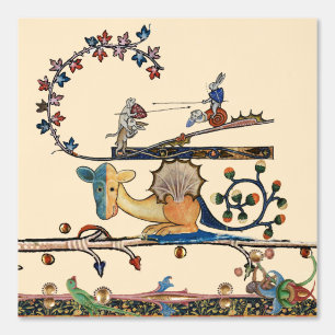 Papier Peint CHIEN MÉDIÉVAL DE L'ÉTRANGER, Lapin Tueur, Dragon