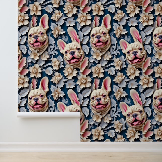 Papier Peint Chien roux français mignon Chien Chiens Chiens (Application)