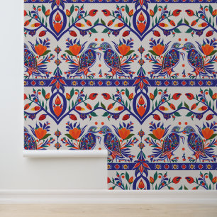 Papier Peint Chine ottomane avec des motifs floraux