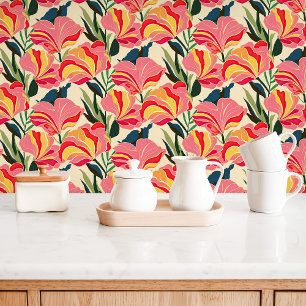 Papier Peint Chintz Floral Moderne Lumineux