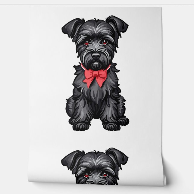 Papier Peint Chiot de Schnauzer miniature (Déroulement)