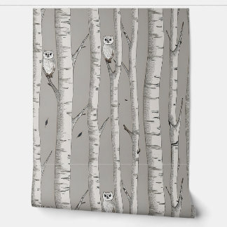 Papier Peint Chouettes Dans Les Oiseaux