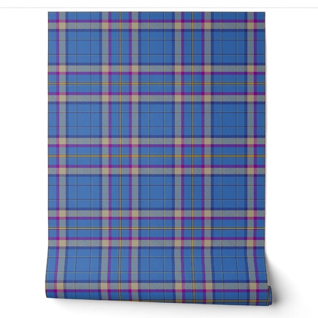 Papier Peint Cian d'Ely Tartan Plaid Clan écossais (Déroulement)
