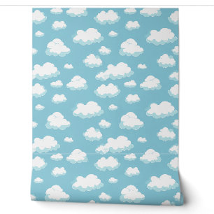 Papier Peint Ciel bleu et Motif nuages