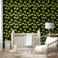 Papier peint citron frais et frais Design d'agrume