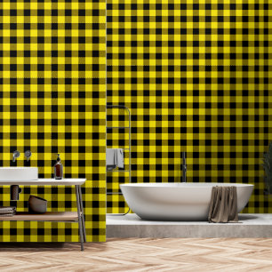 Papier Peint Citron jaune noir 3 pouces Luminjack Buffalo Plaid