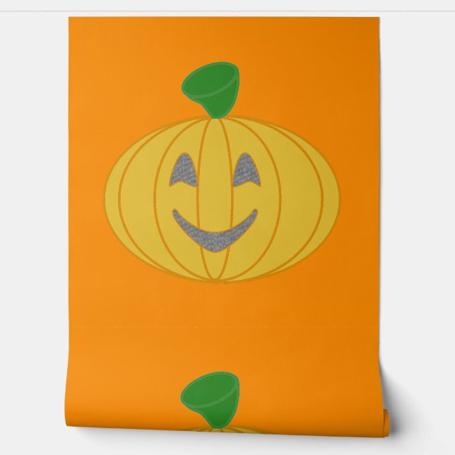Papier Peint Citrouille orange (Déroulement)