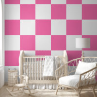 [Classic Checkerboard] Carré rose et blanc 12 pouc