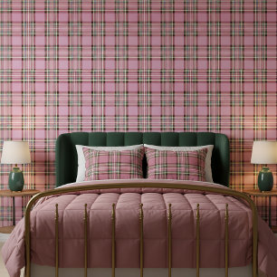 Papier Peint Classic Tartan Pink Green ID768
