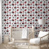 Coccinelles Et Fleurs Fantaisistes Petits
