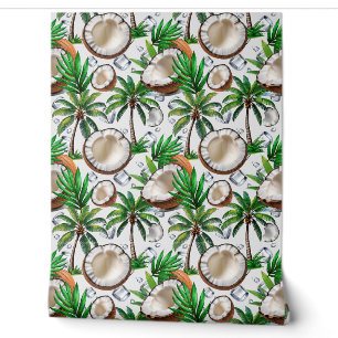 Papier Peint Cocotier Palm Tree Tropical Motif Design