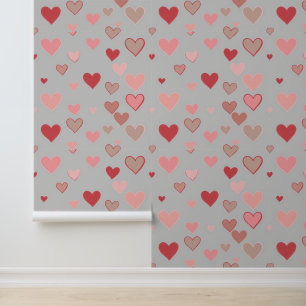 Papier Peint Coeurs joueurs Motif sans couture