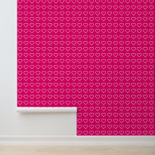 Papier Peint Coeurs roses Couleurs personnalisées