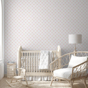 Papier Peint Coeurs roses mignons Trellis Motif