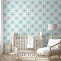 Coeurs verts bleus turquoises sur blanc