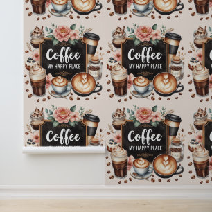 Papier peint Coffeecore Sticky Feature Mur Cuisine