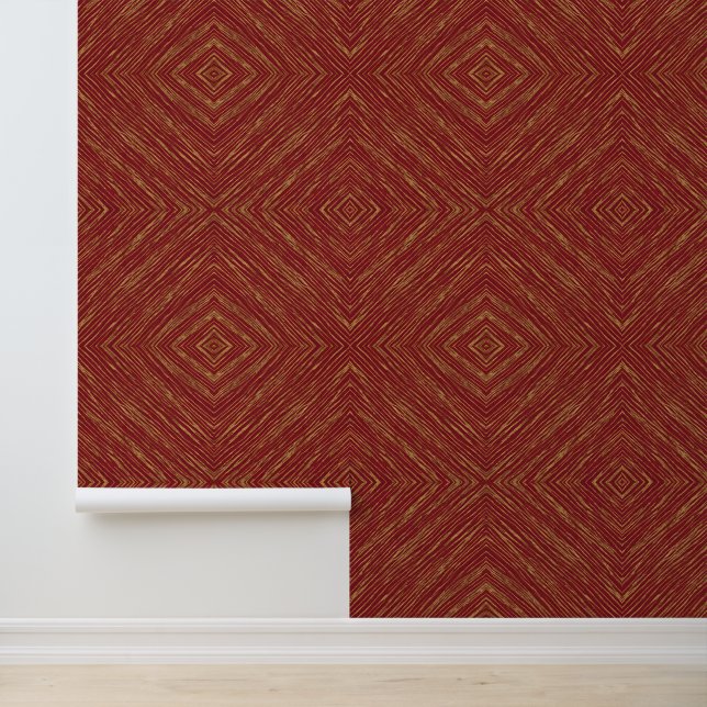Papier Peint Collection d'or de luxe moderne bordeaux (Application)