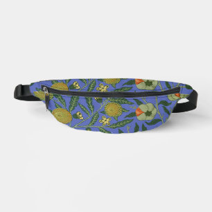 Papier peint coloré Grenade Bleue de William Morri
