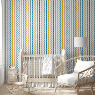 Papier Peint Coloré Ric Rac Motif rayé
