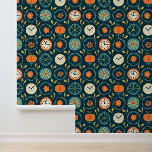 Papier Peint Compte à rebours d'automne : Citrouille lunatique