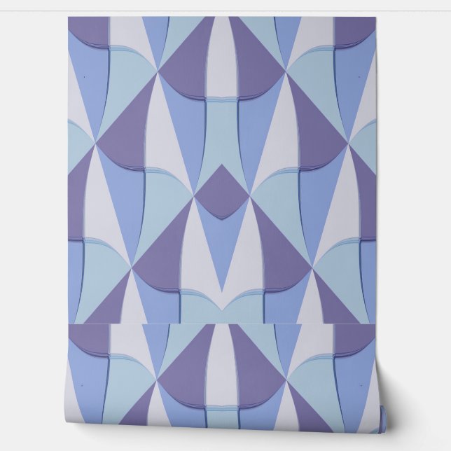 Papier Peint conception bleu violet (Déroulement)
