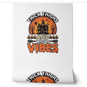 Papier Peint Conception de chemise Halloween Thick Thighs Witch