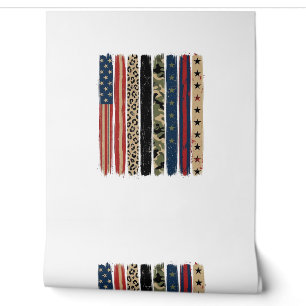 Papier Peint Conception de chemise rayée camouflage léopard pat