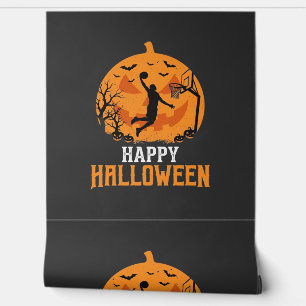 Papier Peint Conception de dunk de basket-ball Halloween citrou