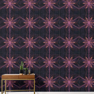 Papier Peint Conception de fleurs à symétrie radiale