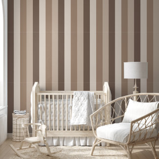 Papier Peint Conception de rayures verticales aux tons de terre