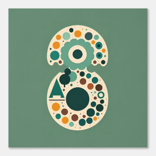 Papier Peint Conception des cercles Abstraits géométriques rétr