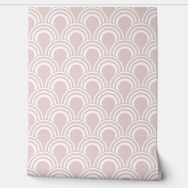 Papier Peint Conception des ondulations roses