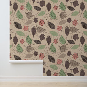 Papier Peint Conception du feuillage d'automne de Terre
