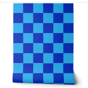 Papier Peint Conception du vérificateur bleu clair et foncé