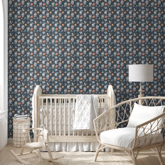 Papier Peint constellations de planètes spatiales sans soudure (Enfants)