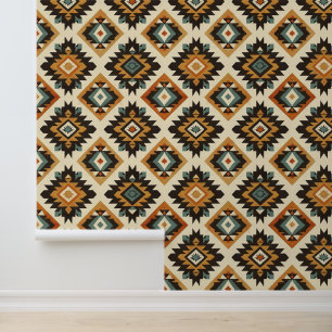 Papier Peint Cool Aztec motif carrelé occidental