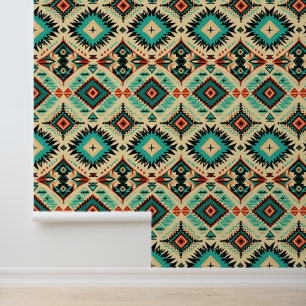 Papier Peint Cool Aztec Western carrelé motif Wallpaper