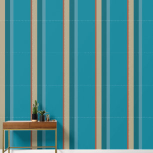 Papier Peint Cool bleu turquoise Aqua Cocoa Barres de champigno