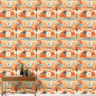 Papier Peint Cool Boho Sud-Ouest motif carrelé