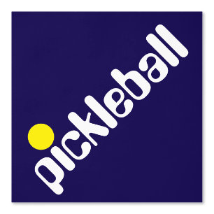 Papier Peint Cool Diagonal Fun Blanc Jaune PICKLEBALL Sur Marin