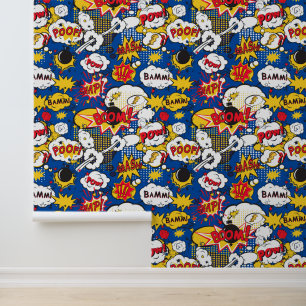 Papier Peint Cool garçons bande dessinée pop carrelée