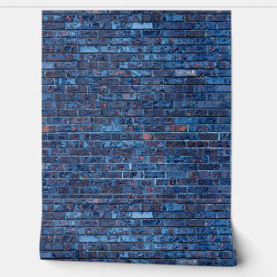 Papier Peint Cool Grunge Bleu Brick Imprimer