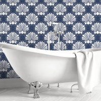 Coquillages Bleu Marine & Blanc